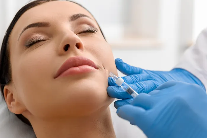 Close-up of skinvive treatment